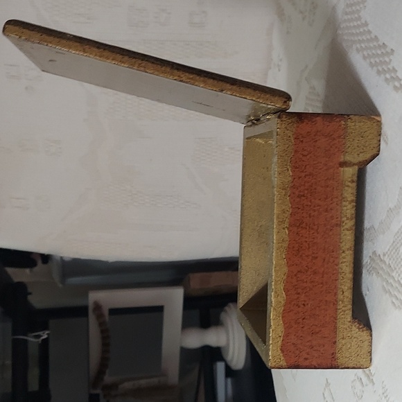 Botticelli Noble Woman Lady Vintage trinket Jewelry Wooden box - Picture 15 of 16